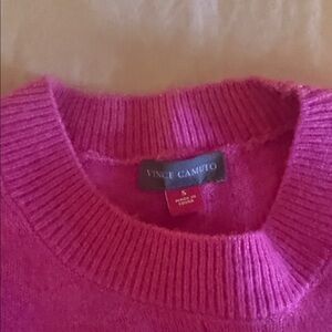 Vince Camuto Women's Fuchsia Crew Neck Sweater
